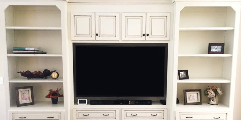 Custom Built-In Shelving, Entertainment Centers and Cabinet Installation -  Asheville, NC - The Handyman Plan, LLC