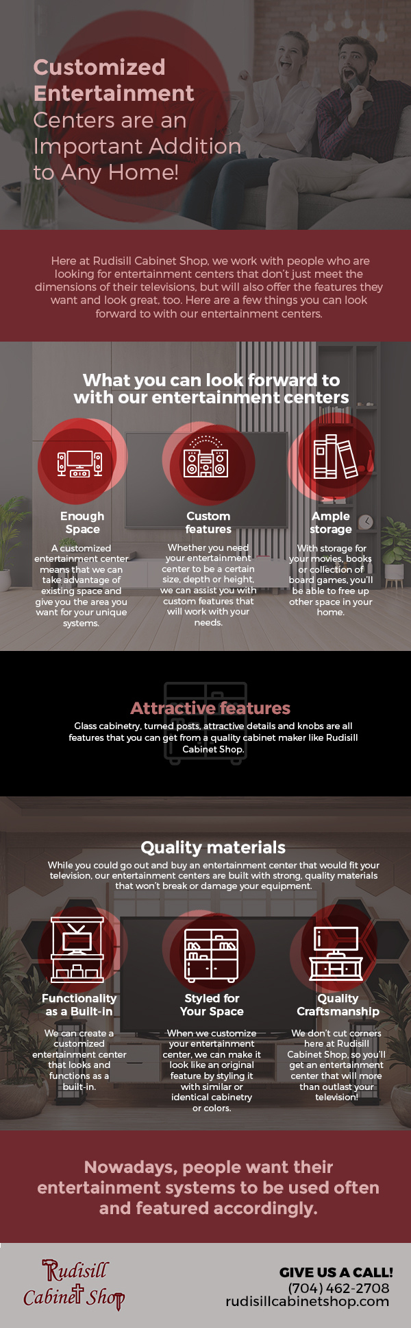 Customized Entertainment Centers are an Important Addition to Any Home! [infographic]