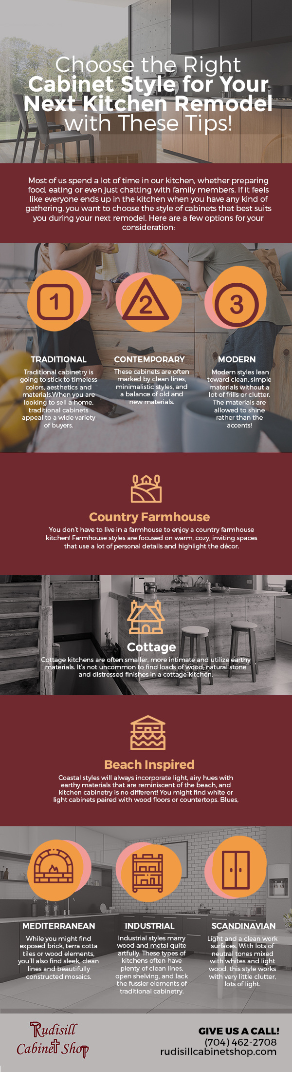 Choose the Right Cabinet Style for Your Next Kitchen Remodel with These Tips! [infographic]